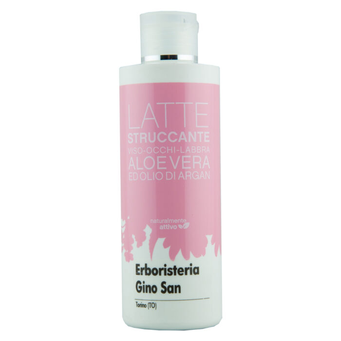 Latte Struccante viso-occhi-labbra Aloe Vera ed Olio di Argan
