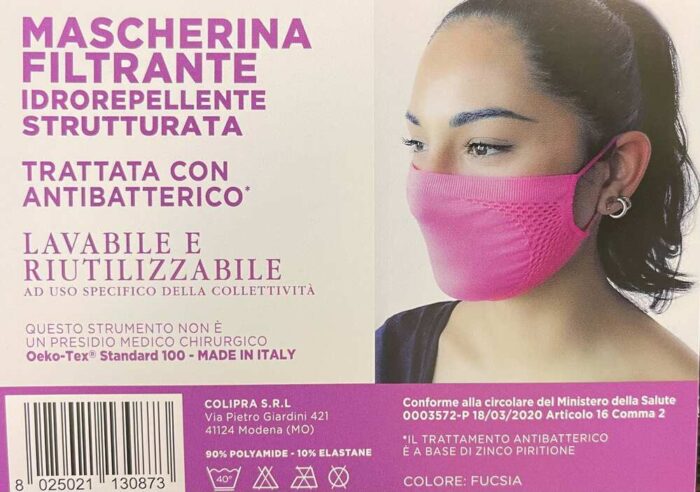 MASCHERINA LAVABILE - ROSA - immagine 2