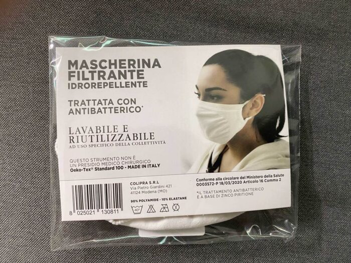 MASCHERINA LAVABILE - BIANCA