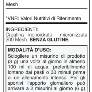 CREATINA 200 MESH 200G - immagine 2