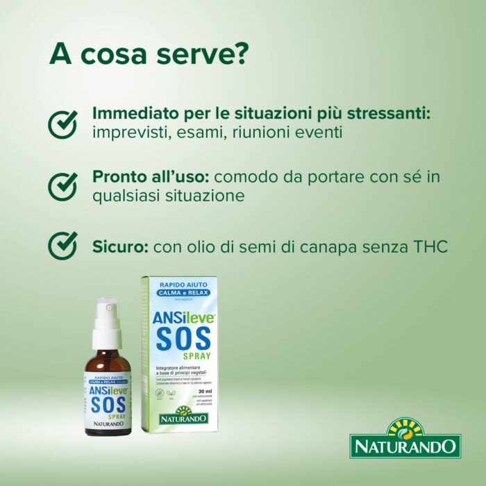 ANSILEVE SOS SPRAY - immagine 3
