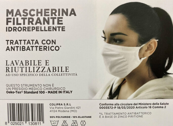 MASCHERINA LAVABILE - BIANCA - immagine 4